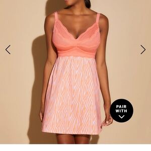 Cosabella Coral and Violet Chemise